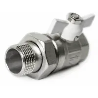 Кран шаровой STI  ¾" ВР x  ¾" НР (DN 20) бабочка