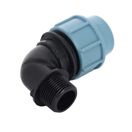 Колено компрессионное (угол) Unidelta 25 х ¾" с наружной резьбой