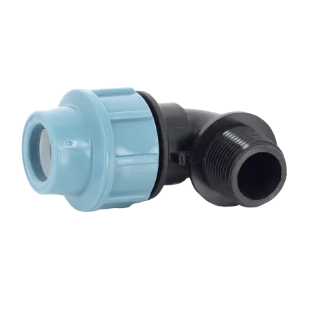 Колено компрессионное (угол) Unidelta 32 х ½" с наружной резьбой