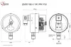 Манометр электроконтактный ФизТех ДМ2010ф 0-250 кПа кл.т.1,5