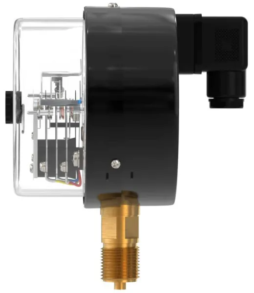 Манометр электроконтактный ФизТех ДМ2010ф 0-600 кПа кл.т.1,5